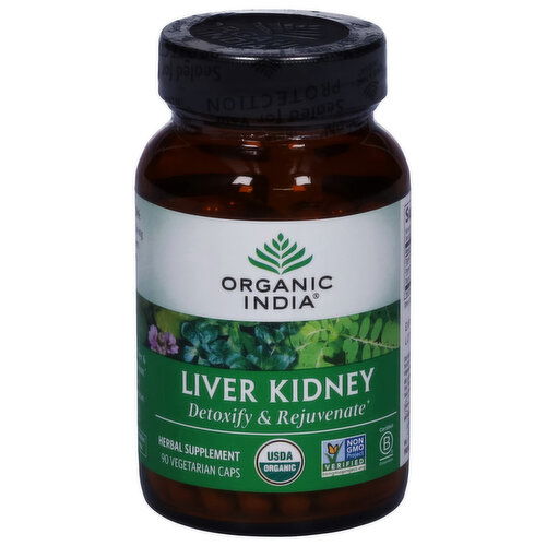 Organic India Liver Kidney, Caps