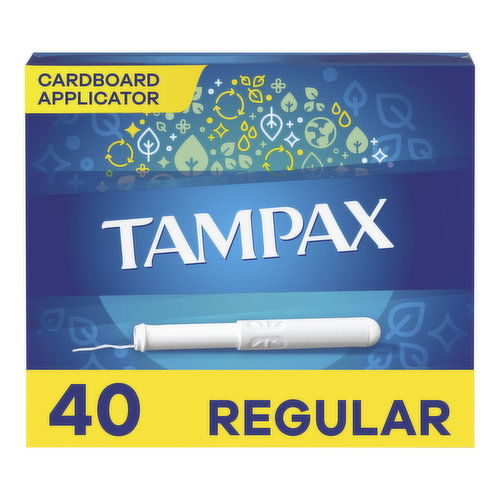 Tampax Tampax Cardboard Tampons Regular Absorbency, 40 Ct