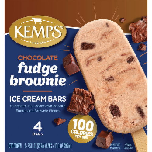 Kemps Chocolate Fudge Brownie Ice Cream Bars