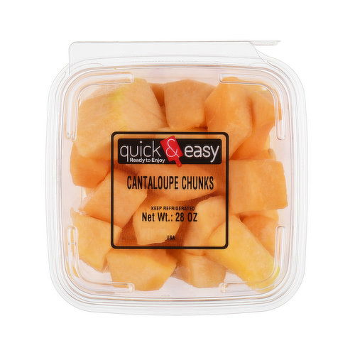 Quick and Easy Cantaloupe Chunks