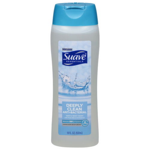 Suave Professionals Body Wash, Gentle, Deeply Clean, Anti-Bacterial