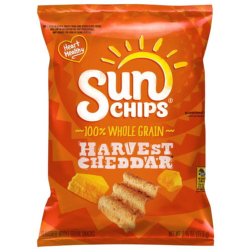 Sun Chips Whole Grain Snacks, Harvest Cheddar