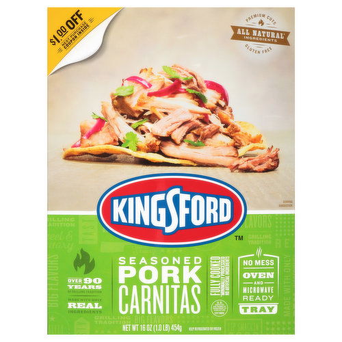 Kingsford Carnitas, Seasoned Pork