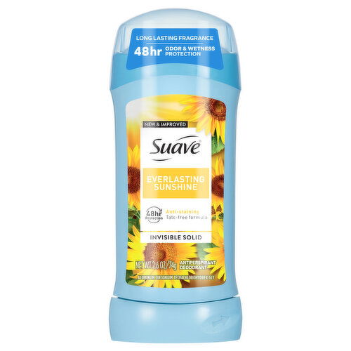 Suave Invisible Solid Everlasting Sunshine Antiperspirant Deodorant