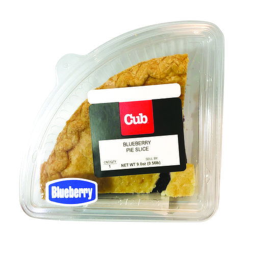 Cub Bakery 9" Blueberry Pie Slice