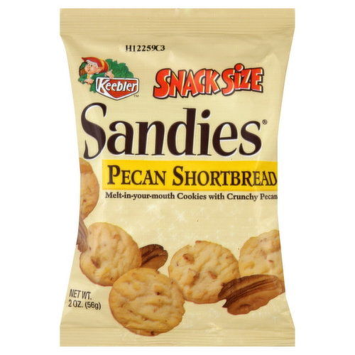 Keebler Sandies Cookies, Pecan Shortbread, Snack Size