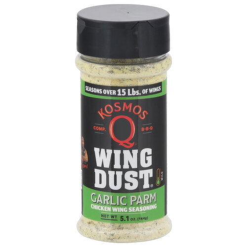 Kosmos Q Wing Dust Seasoning, Chicken Wing, Garlic Parm