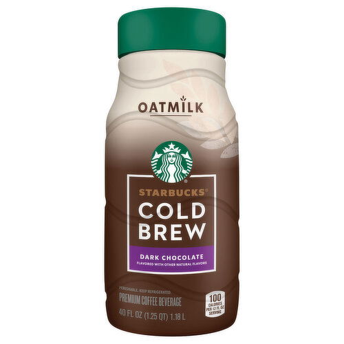 Starbucks Premium Coffee Beverage, Oatmilk, Dark Chocolate, Cold Brew