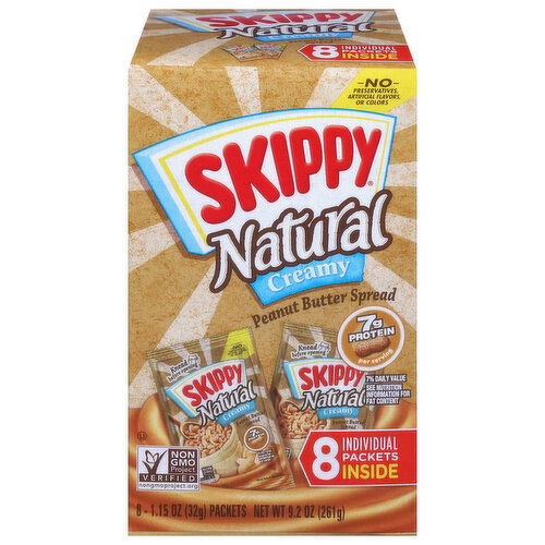 Skippy Natural Natural Creamy Peanut Butter Spread