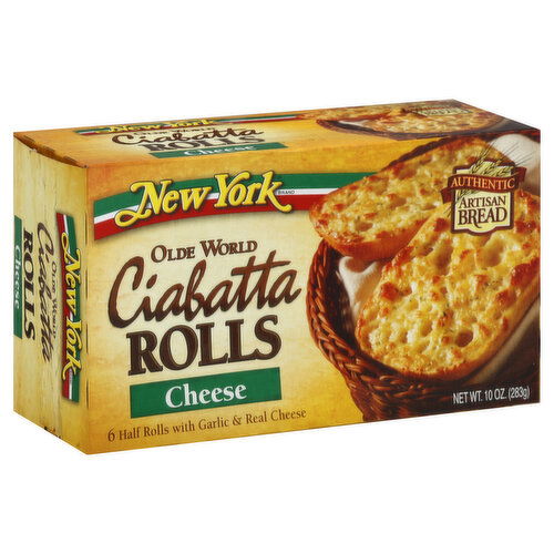 New York Ciabatta Rolls, Olde World, Cheese