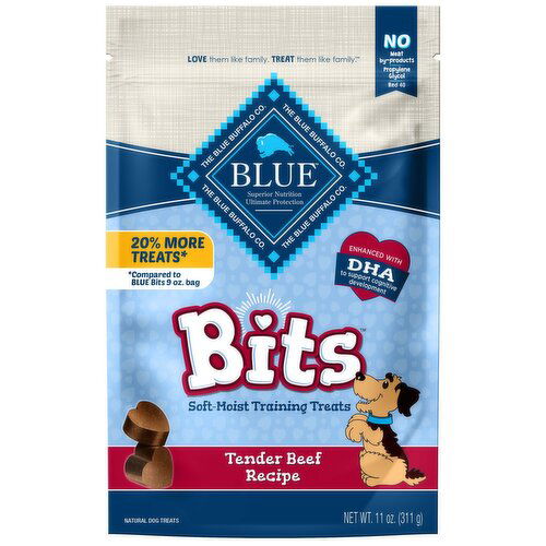 Blue Buffalo BLUE BLUE Bits Natural Beef Recipe Soft-Moist Training Dog Treats