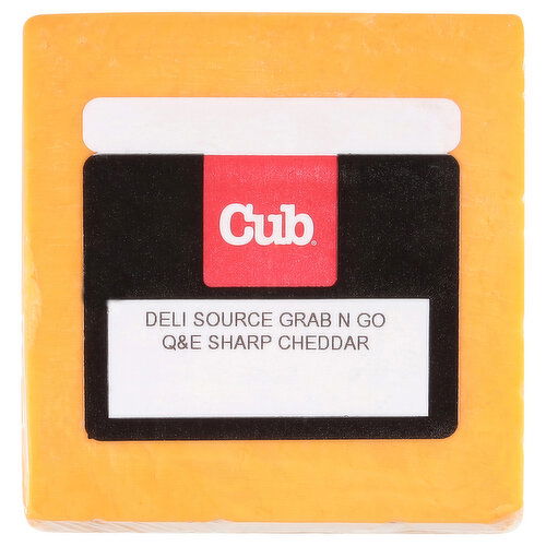 Cub Deli Source Grab N Go Q&E Sharp Cheddar Cheese