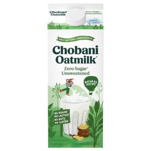 Chobani Zero Sugar Unsweetened Oatmilk