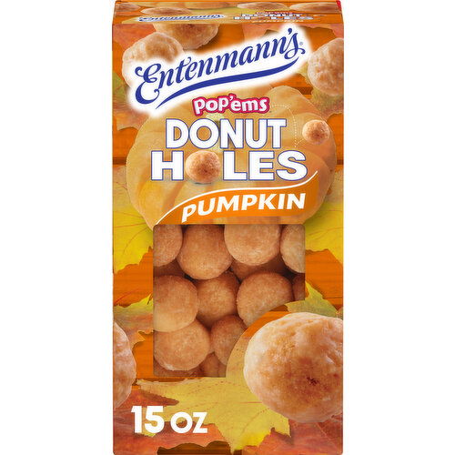 Entenmann's Pop'ems Pumpkin Donut Holes, 15 oz