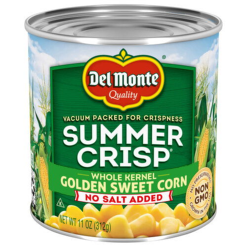 Del Monte Summer Crisp No Salt Added Whole Kernel Golden Sweet Corn