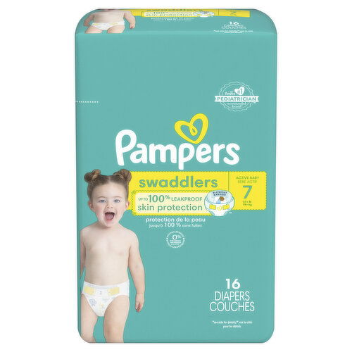 Pampers Swaddlers Swaddlers Active Baby Diaper Size 7