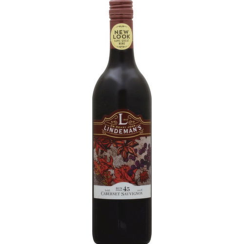 Lindeman's Cabernet Sauvignon, Bin 45, South Eastern Australia, 2016