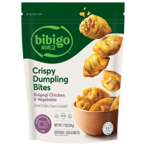 Bibigo Dumpling Bites, Bulgogi Chicken & Vegetable, Crispy