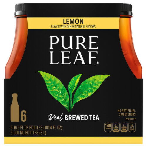 Pure Leaf Tea, Brewed, Real, Lemon