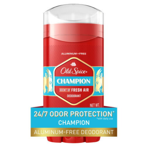 Old Spice Red Collection Aluminum Free Deodorant for men, Champion