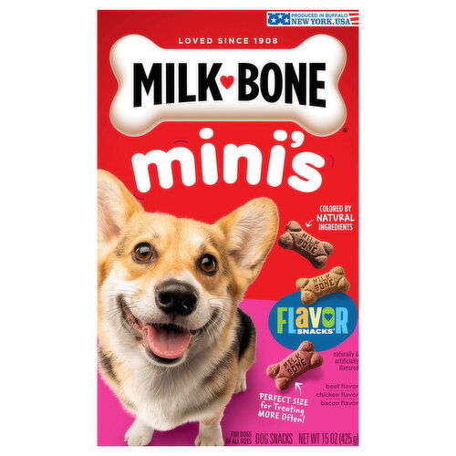 Milk-Bone Flavor Snacks Beef Flavor/Chicken Flavor/Bacon Flavor Mini's Dog Snacks