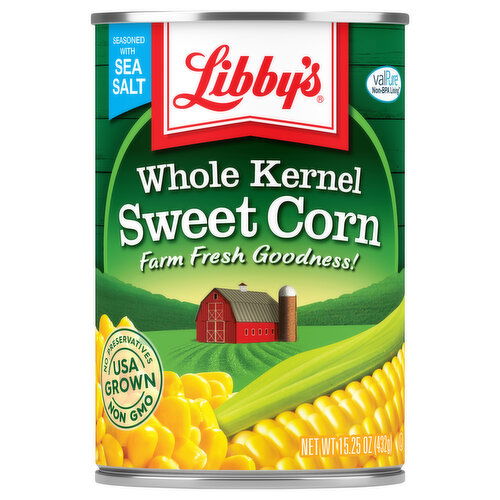 Libby's Sweet Corn, Whole Kernel