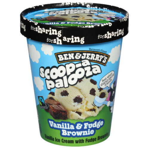 Ben & Jerry's Vanilla & Fudge Brownie Ice Cream