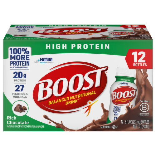 Boost High Protein Rich Chocolate Balanced Nutritional Drink