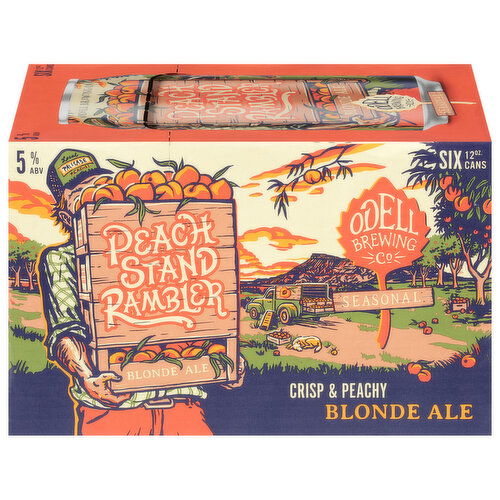 Odell Brewing Co. Crisp & Peachy Seasonal Blonde Ale Peach Stand Rambler Beer