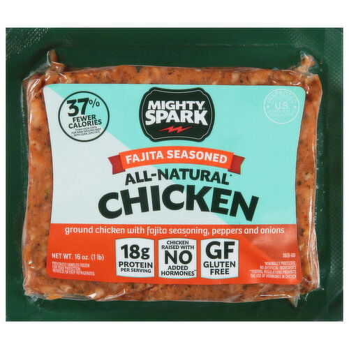 Mighty Spark Chicken, All Natural, Fajita Seasoned