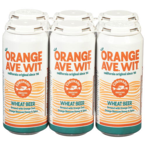Coronado Brewing Co. Wheat Beer, Orange Ave Wit