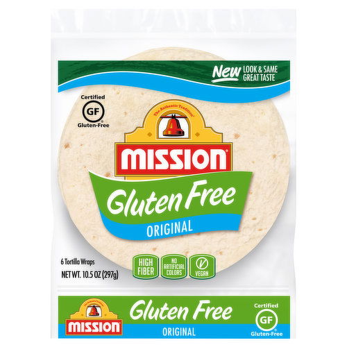 Mission Tortilla Wraps, Gluten Free, Original