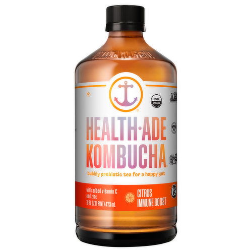 Health-Ade Kombucha, Organic, Citrus Immune Boost