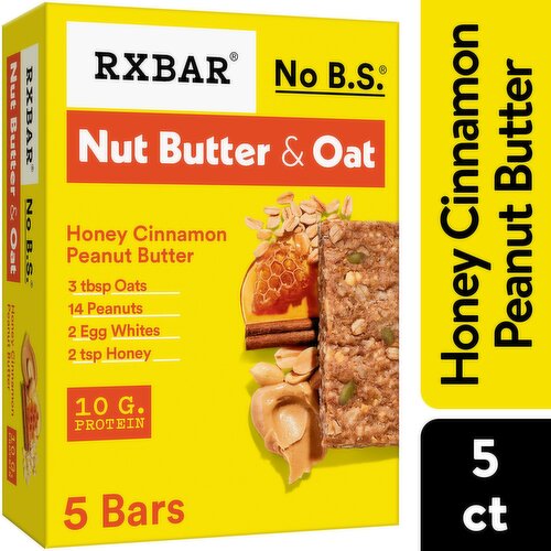 Rxbar Protein Bars, Honey Cinnamon Peanut Butter