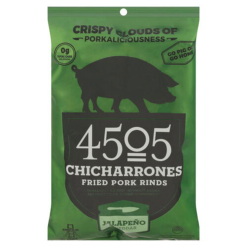 4505 Meats Chicharrones, Jalapeno Cheddar