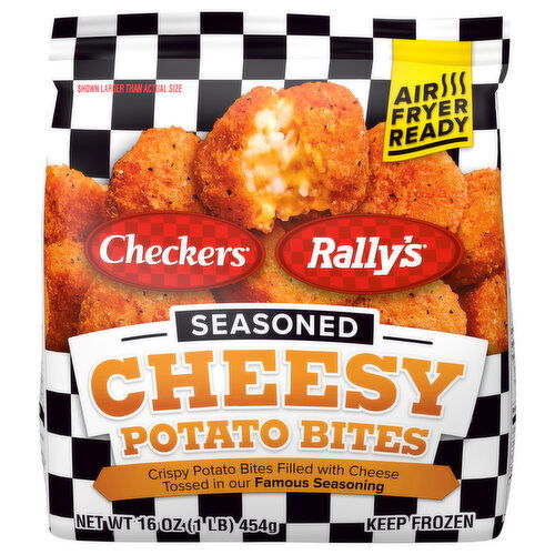 Checkers/Rally's Potato Bites, Cheesy, Seasoned