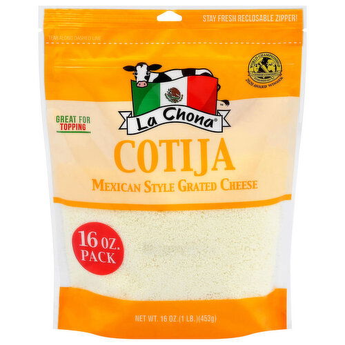 La Chona Cotija Mexican Style Grated Cheese