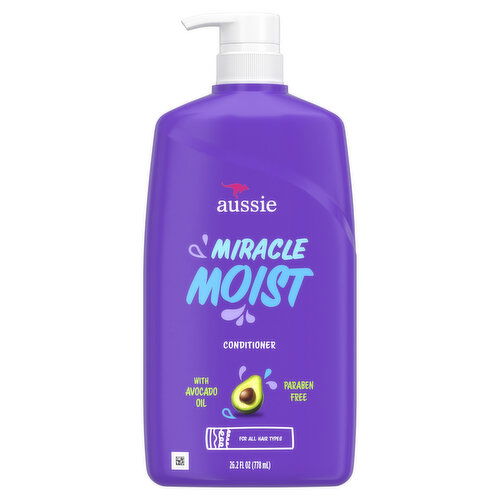 Aussie Aussie Miracle Moist Conditioner, 26.2 fl oz