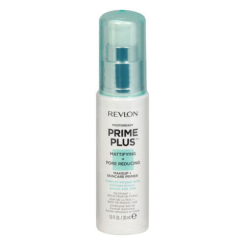 Revlon Photoready Prime Plus Makeup + Skincare Primer, Mattifying + Pore Reducing