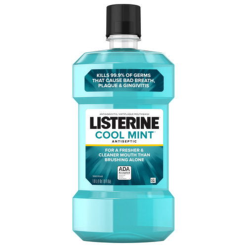 Listerine Mouthwash, Antiseptic, Cool Mint