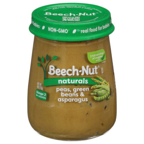 Beech-Nut Naturals Stage 2 (6+ months) Peas Green Beans & Asparagus