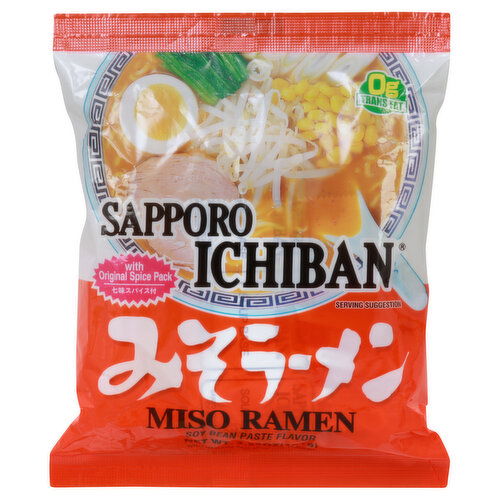 Sapporo Ichiban Miso Ramen, Soy Bean Paste Flavor