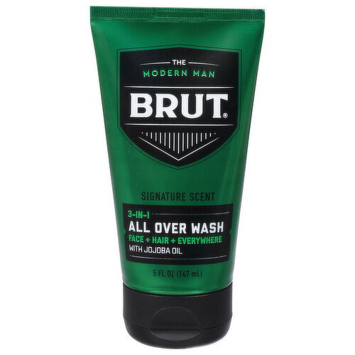 Brut All Over Wash, Signature Scent, 3-in-1