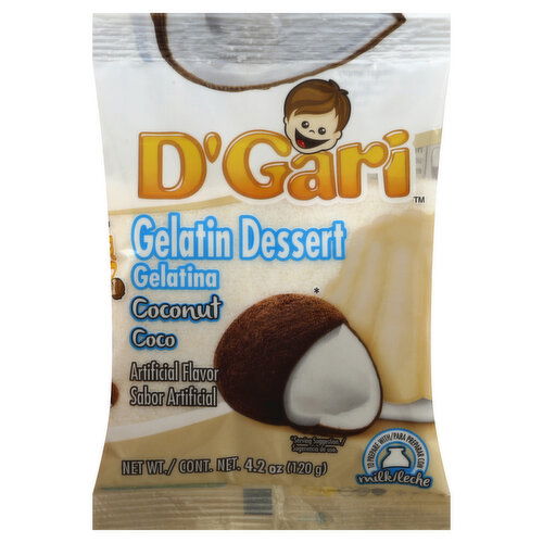 D'Gari Gelatin Dessert, Coconut