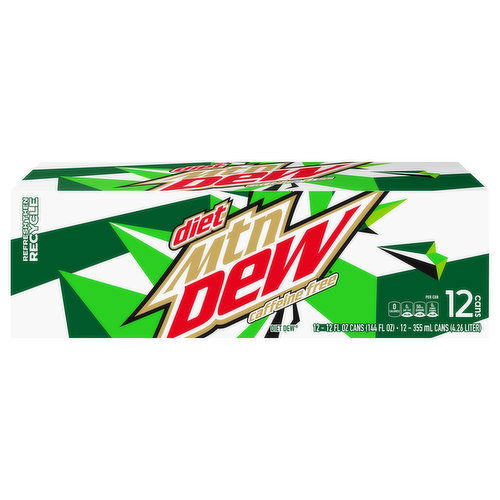 Mtn Dew Soda, Caffeine Free, Diet