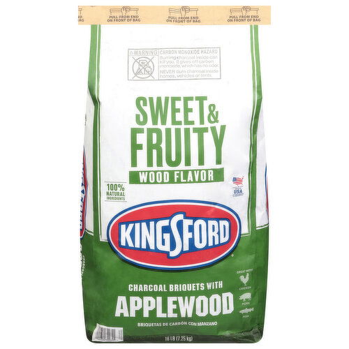 Kingsford Sweet & Fruity Wood Flavor Charcoal Briquets with Applewood