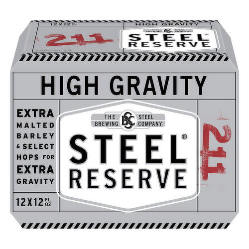 Steel Reserve Beer, High Gravity 211