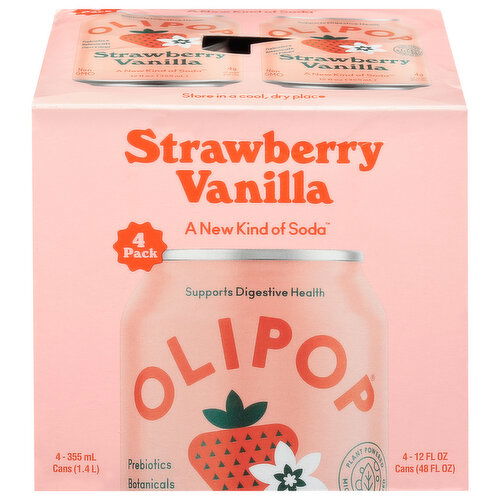 Olipop Strawberry Vanilla Soda