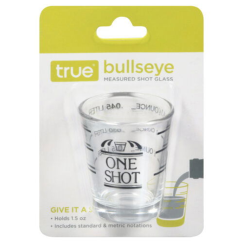 True Shot Glass, Measured, Bullseye