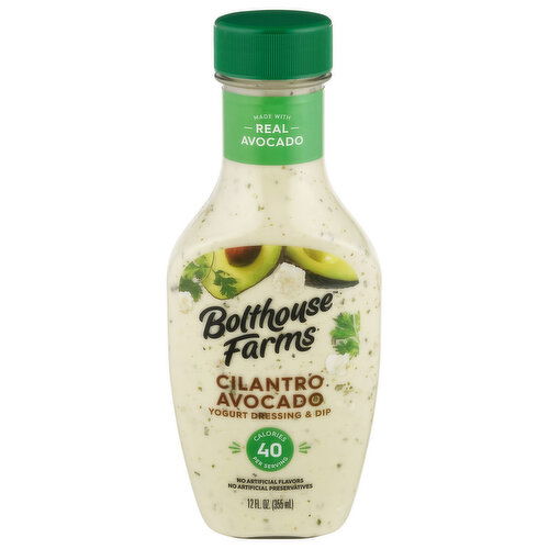 Bolthouse Farms Yogurt Dressing & Dip, Clilanto Avocado